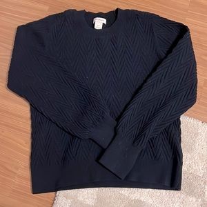 Club Monaco chevron pattern crew neck sweater